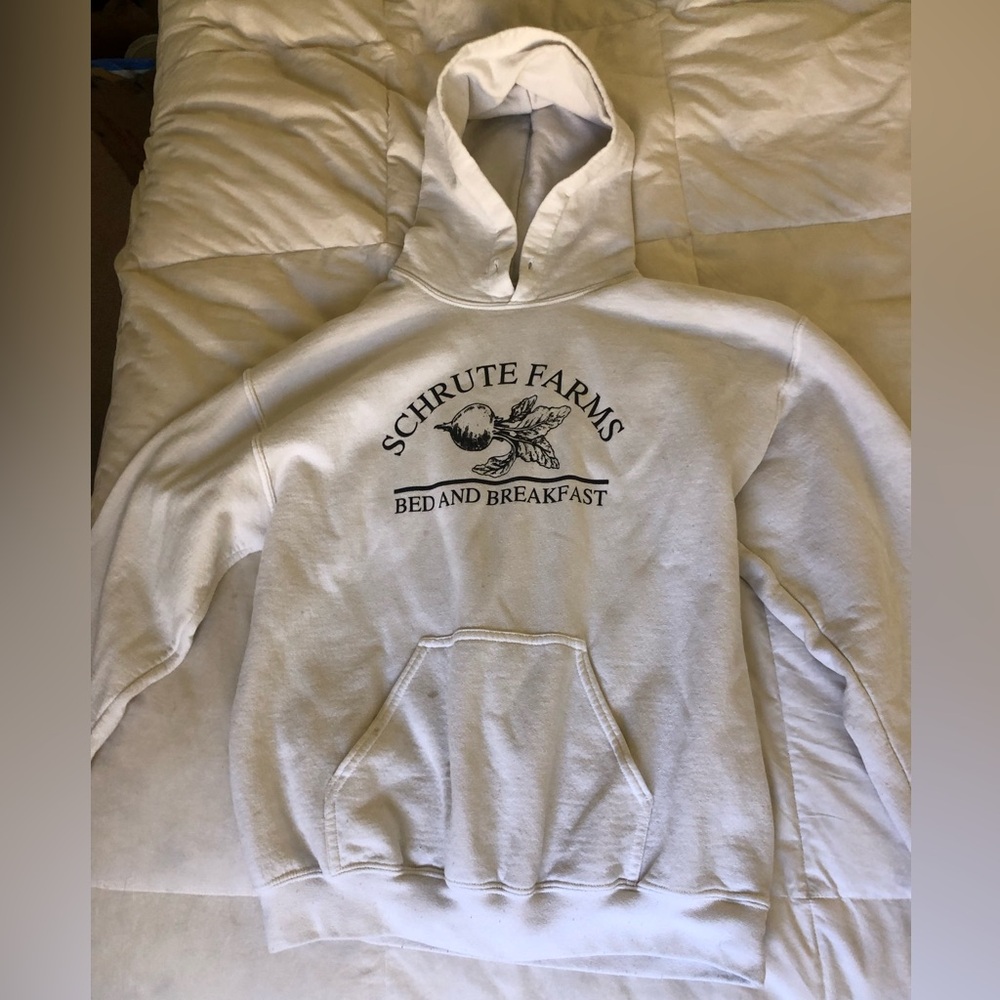 Schrute Farms White Hoodie